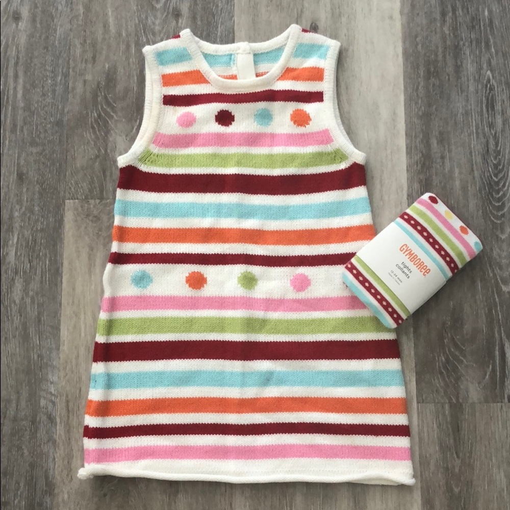 Gymboree Knit dress and tights Set